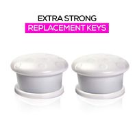 Eco-Baby Universal Replacement Keys for Magnetic Cabinet Locks Child Safety for Drawers and Cabinets - Child Proof Cabinet Locks (2 Keys Only)