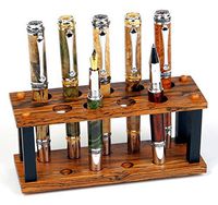 Bocote and Ebony Upright Stand - 9 Pen