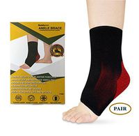 Tiedellgreen Ankle Brace Compression Support Sleeve-Socks for Women Men & Kids-Relieves Plantar Fasciitis Arthritis Sprains Swollen Tendons-Sports Athletics Volleyball Walking Jog. (Black, X-Large)
