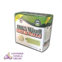 Maple Hill Dryer Balls set of 4 Lavender Vanilla Dream scent (100% Domestic Wool, X-Large, Handmade in the USA, Eco-Friendly, Natural Fabric Softener Eliminates Dryer Sheets)