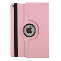 Jennyfly iPad Pro 12.9 2017 PU Leather Case,360 Degree Rotating Protective Cover,PU Protective Stand Case for 2015/2017 New iPad - Pink