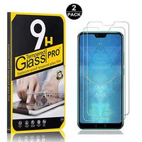 Tempered Glass Screen Protector Compatible with Huawei Honor 10, UNEXTATI 9H Hardness Screen Protector Film, HD Clear Tempered Glass Film for Huawei Honor 10, 2 Pack