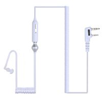 NKTECH 2-Pin K-Type Air Tube Earpiece Headset PTT MIC for BaoFeng UV-5R V2+ PRO DM-5R UV-5RE Plus UV-5RA UV-82 GT-5 GT-3 Wouxun TYT HYT Kenwood Two Way Radio (NK-H2-White)