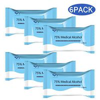 Flushable Wipes(6 Packs, 60Pieces), Soft Hand Wipes for All-Purpose Cleaning, Detergent Wipes, Large Wet Wipes(8"x6")