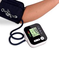 WAOBE Arm Full-Automatic Electronic Sphygmomanometer, English Voice Broadcast Home Medical Blood Pressure Meter Portable Large Screen Blood Pressure Kit