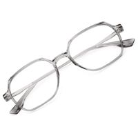 GAOYE Blue Light Blocking Computer Glasses Women Men TR90 Lightweight Frame Anti Eyestrain UV Lens (Clear Grey)