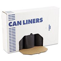 Boardwalk 517 Sh-grade Can Liners, 40 X 46, 40-45gal, 1.2mil, Black, 25/roll, 4 Rolls/carton