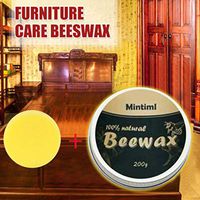 GraPefruiT Wood Polish, Beeswax Cleaner, Beeswax Cleaning for Wood Furniture Care, Home Protector Wax for Cutting Boards, Bamboo, Woods Surface (With Sponge, 200)