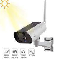 Solar Powered Outdoor Security Camera,Wireless Home Camera Rechargeable Battery,WiFi Surveillance Camera System,IP66 Waterproof HD 1080P Night Vision,Long Standby,PIR Motion Detection,Quick Alert.