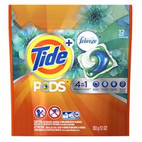 Tide PODS Plus Febreze, Botanical Rain, HE Turbo Laundry Detergent Pacs 12-load Bag