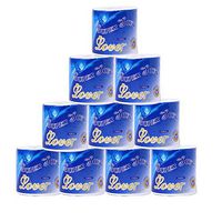 Romantic Plan10 Rolls Soft Professional Toilet Paper 3 layers Degradable Bathroom Paper