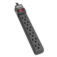 Tripp Lite 6 Outlet Surge Protector Power Strip, 6ft Cord, Black, Lifetime  Warranty & $10,000 INSURANCE (TLP6B)