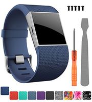 CreateGreat for Fitbit Surge Bands, Replacement Band Strap for Fitbit Surge Watch Fitness Tracker Original Wrist Band Accessories Small&Large (3, Small(5.5"-6.3"))