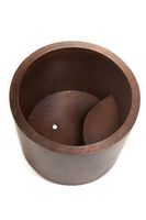 Premier Copper Products BTR45DB Japanese Style Soaking Hand Hammered Copper Bath Tub, Oil Rubbed Bronze