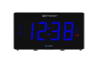 Emerson Smartset Sound Therapy Alarm Clock Radio with White Noise/Nature Sounds 1.8" LED Display Black/Blue, ER100105
