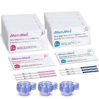 Ovulation and Pregnancy Test Strips, LH and HCG Fertility Test for Women, Includes 20 Pregnancy Tests, 60 Ovulation Test Strips, 80 Urine Cups, Time Tracking Chart, Rapid and Accurate Results