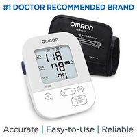 Omron Silver Blood Pressure Monitor, Upper Arm Cuff, Digital Bluetooth Blood Pressure Machine, Storesup To 80 Readings
