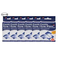 Instant Aid- Castile Soap Wipes (12 in 1 Pack) (Pack of 6) by Purest