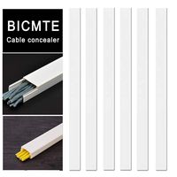 Cable Concealer On-Wall Cord Cover Raceway Kit - Cable Management System to Hide Cables, Wire Hider ，Cords, or Wires - Cord Organizer for Wall Mounted TVs (6X 15.71.530.74inAccessories NOT included)