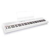 Alesis Recital White | All White 88-Key Digital Piano / Keyboard with Full-Size Semi-Weighted Keys, Power Supply, Built-In Speakers and 5 Premium Voices