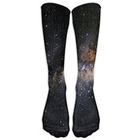 Beautiful Milky Way Cotton Knee Socks Fun Tie Dye Pregnancy Compression Socks For Girls