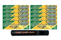 Herb Airtight Tube Pocket Protector with Juicy Jay's Banana 1.25 Flavored Hemp Rolling Papers 10 Count DC Crafts Nation- Tiki Man