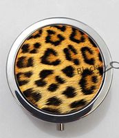 BlackKey Leopard Print Pattern 3-Compartment Decorative Pocket Gift Box Case Organizer for Pill, Color 1 -1330