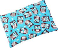 Microwavable Corn Filled Heating Pad and Cold Pack/Washable 100% Cotton Cover (7.5"Wx11"L, Turquoise Owls)