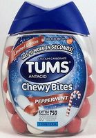 TUMS Peppermint Chewy Bites, Limited Edition - 60ct