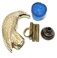 Nautical World Carved Falcon Eagle Head Brass Walking Stick Cane Handle