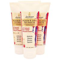 3 Pack Jadience Muscle & Joint Pain Relief Gel: 4.5oz Each Tube | Fast Acting, Long Lasting Analgesic | All Natural Herbal Formula | Pleasant Scent
