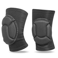Yuehuam Knee Support Pad Padding, Compression Knee Brace Sleeve Support Professional Knee Pads Workout Gym Dance Kneel Cushion Safety Leg Protectors (2Pcs)