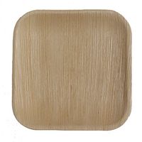 Table To Go 50-Piece Palm Leaf Square Salad Plates, 7-Inch