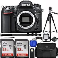 Nikon D7100 DSLR Camera Body Bundle with Carrying Case and Accessory Kit (10 Items)