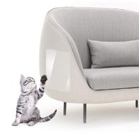 WeTest Self-Adhesive Clear Flexible Vinyl Cat Scratching Guard for Furniture,4-Pack,15.7" L X 5.9" W