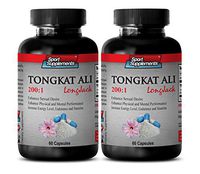 Testosterone Booster Prime Male - TONGKAT ALI Root Extract 200:1 400mg - LONGJACK - Tongkat ali Root Capsules - 2 Bottles 120 Capsules