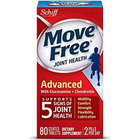 Move Free Triple Strength Glucosamine Chondroitin and Hyaluronic Acid Joint Supplement, 80 Count