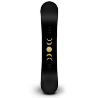 Phases of The Moon Snowboard Sticker All Weather 6" Vinyl Decal - [Metallic Gold]