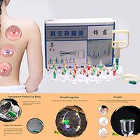 Houkiper Vacuum Cupping Set 24pcs Cupping Massage Set Acupuncture Suction Massager Chinese Traditional Medical Massage Therapy Kits