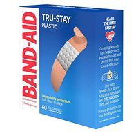 Band-Aid Brand Adhesive Bandages, Plastic, 60-Count All-One-Size (Pack of 8)