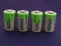 WallEc(TM) (Pack of 4) XENO XL050 XL-050F 1/2 AA Size 3.6V Lithium Battery