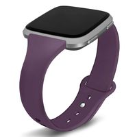Kmasic Compatible with Fitbit Versa/Fitbit Versa 2/Fitbit Versa Lite Edition Bands, Narrow Slim Soft Silicone Small Replacement Wristband for Versa/Versa Lite Edition Women Men, Large, Purple