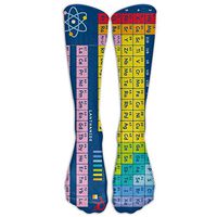 TOP YAZU Women & Men Periodic Table Elements Stocking Socks Athletic Sock Long Sock All Sport Holiday One Size