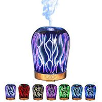 100ml Aroma Essential Oil Aromatherapy Diffuser with LED Lamp 3D Sea Dolphin Air Humidifier Mist Maker Fogger Home,Aquatic