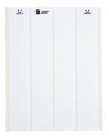 Brady LAT-21-707-1 2.5" Width x 1" Height, B-707 Rough Surface Polyester, Matte Finish White Lasertab Laser Printable Label (Pack of 1000)