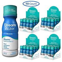 Dream Water Beauty Sleep Aid, Natural Melatonin, Biotin, Juvecol, 2.5oz Shot, 4 Pack (12 Bottles in Each Pack)