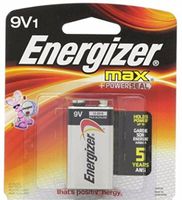 Energizer MAX Alkaline Battery 9 Volt 1 Each (Pack of 5)