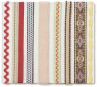 BASIC GREY Rolls of Ribbon 8 Per Package, Urban Couture