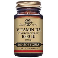 Solgar Vitamin D3 Cholecalciferol 1000 IU Softgels, 100 Count