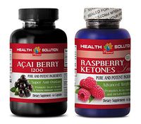 Weight Loss Quick Boost Berry - ACAI Berry Extract – Raspberry Ketones - acai Powder raw - 2 Bottles Combo 120 Capsules